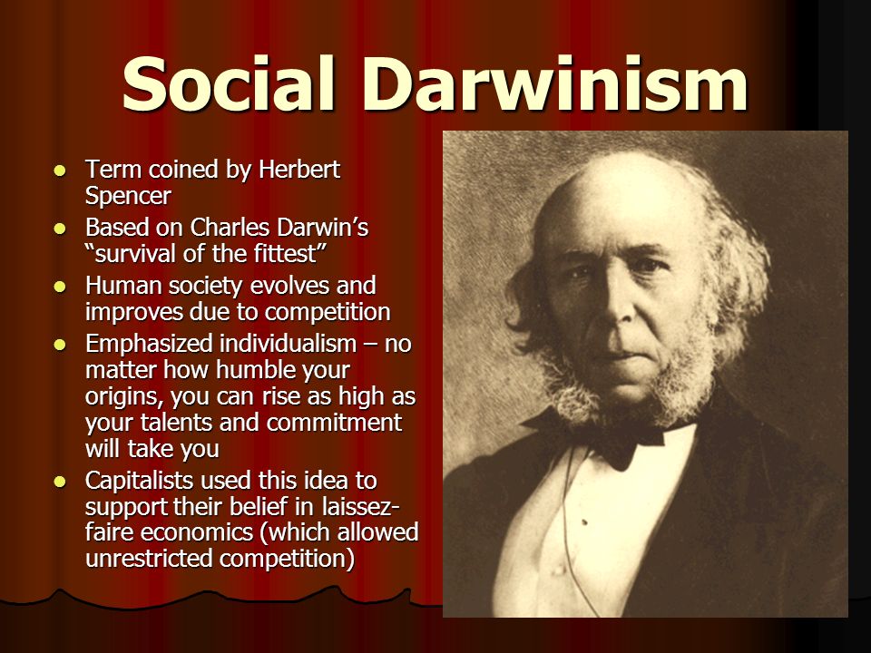 Corruption In The Gilded Age Social Darwinism Term Coined By Herbert Spencer Term Coined By Herbert Spencer Based On Charles Darwin S Survival Of The Ppt Download
