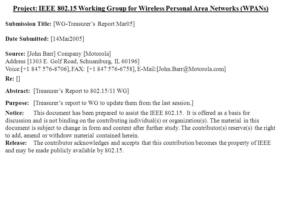 doc.: IEEE /0143r0 Submission March 2005 Dr.