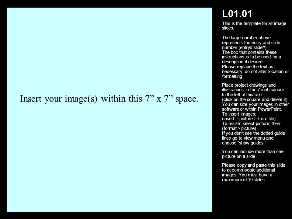 L01.01 This is the template for all image slides.