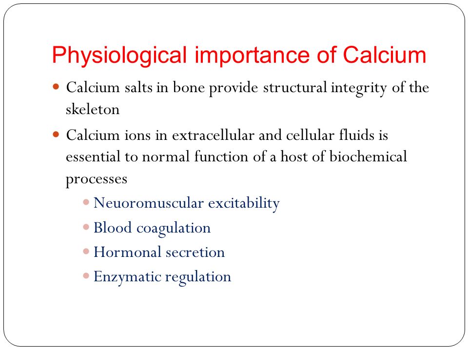 Calcium Metabolism Parathyroid Hormone Calcitonin And