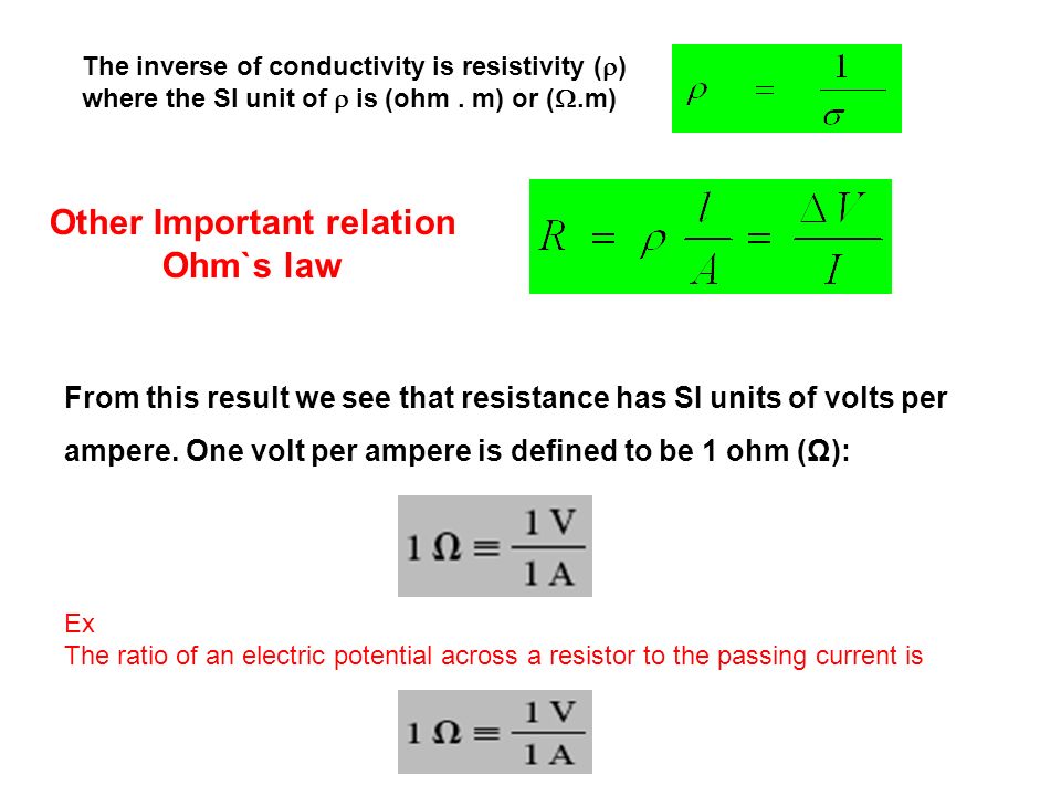 Chapter 27: Current and Resistance 27-CO, p Electric Current 27.2 Resistance and Ohm's Law Resistance and Temperature 27.6 Electrical. - ppt download