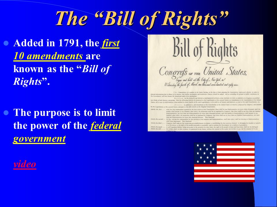what is the purpose of the first 10 amendments