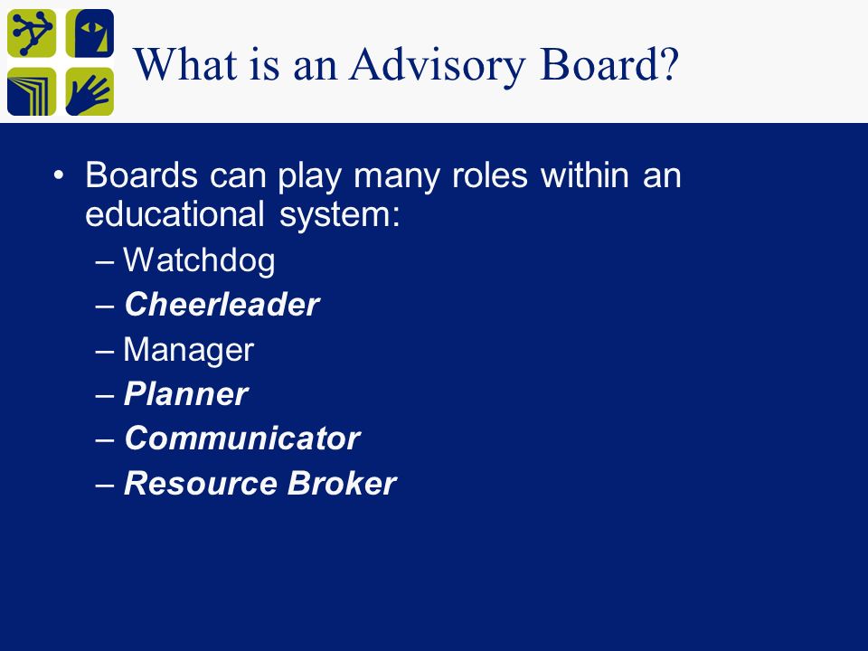 What is an Advisory Board.