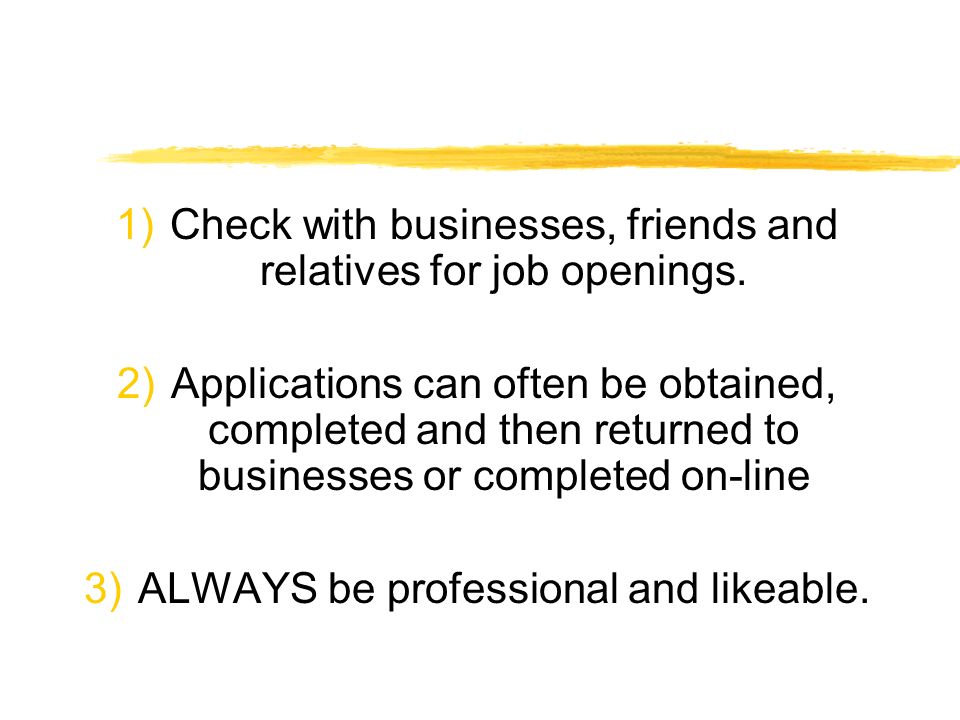 employment skills job application interview work skills ppt