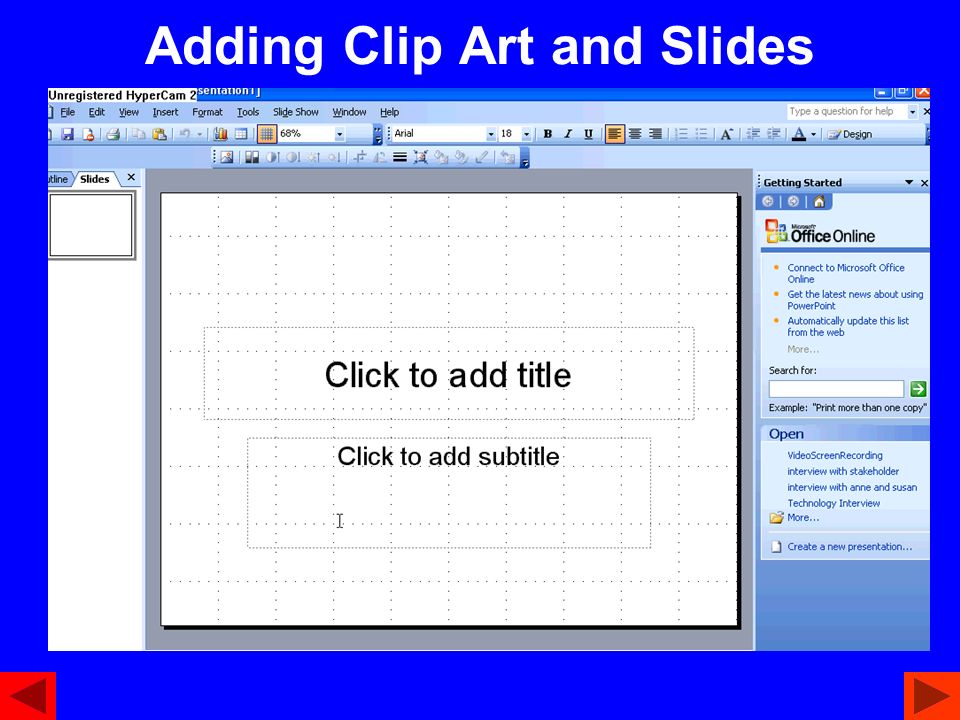 Choosing a Slide Background 1.Go to Format Background and click on the down arrow 2.Click on More Colors, pick a color, and click OK 3.Click on the Apply to All button Previous Slide Viewed Next Slide