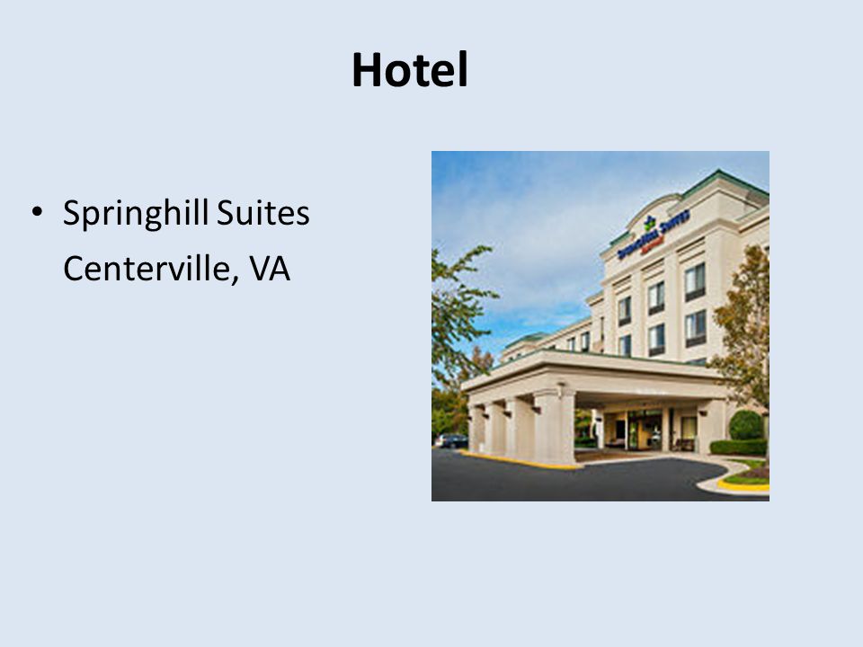 Hotel Springhill Suites Centerville, VA
