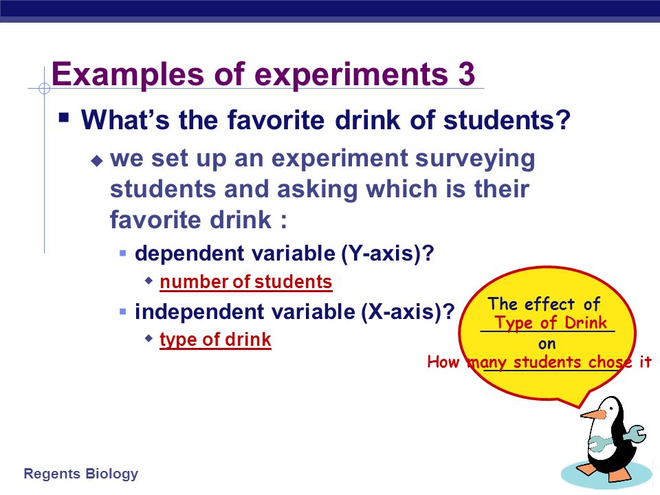 Regents Biology Examples of experiments 2  How does exercise affect heart rate of 10th grade student.