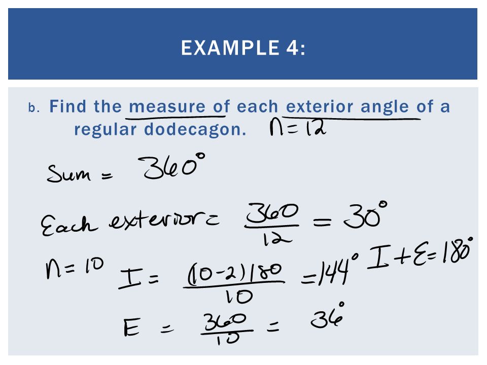 Each Interior Angle Of A Regular Decagon Measures