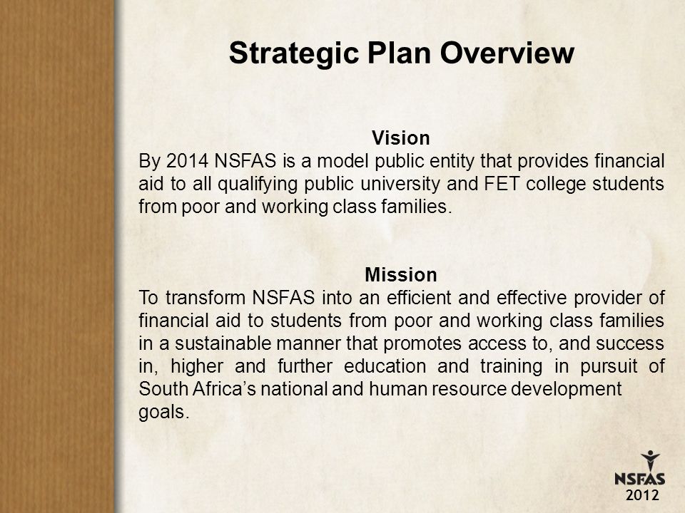 presentation to portfolio committee on higher education and training