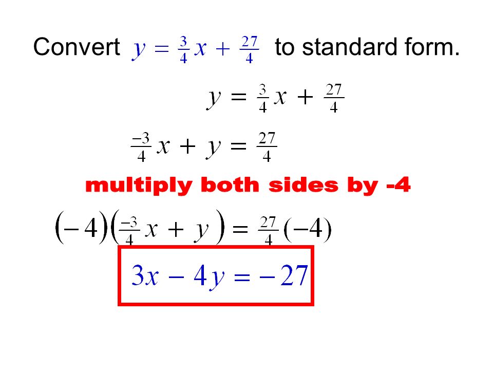Convert y = 6776x to standard form.