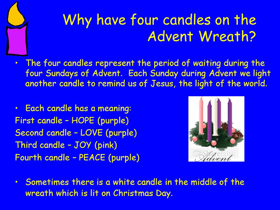 Advent Today Advent means 'the coming' of something or 'arrival ...