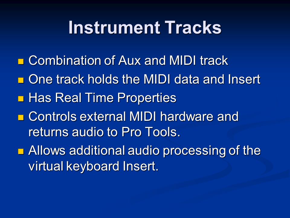 Pro Tools 7 Session Secrets Chapter 2 MIDI Chapter 2 MIDI. - ppt download