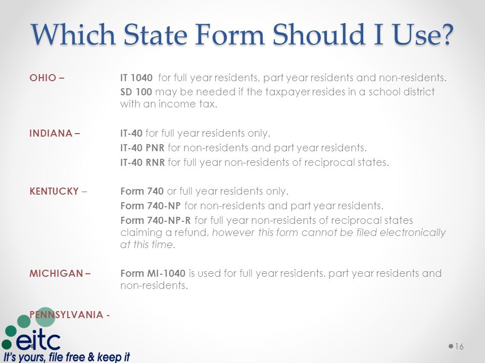 Filing State Taxes 1 Course Overview BASIC State Taxes