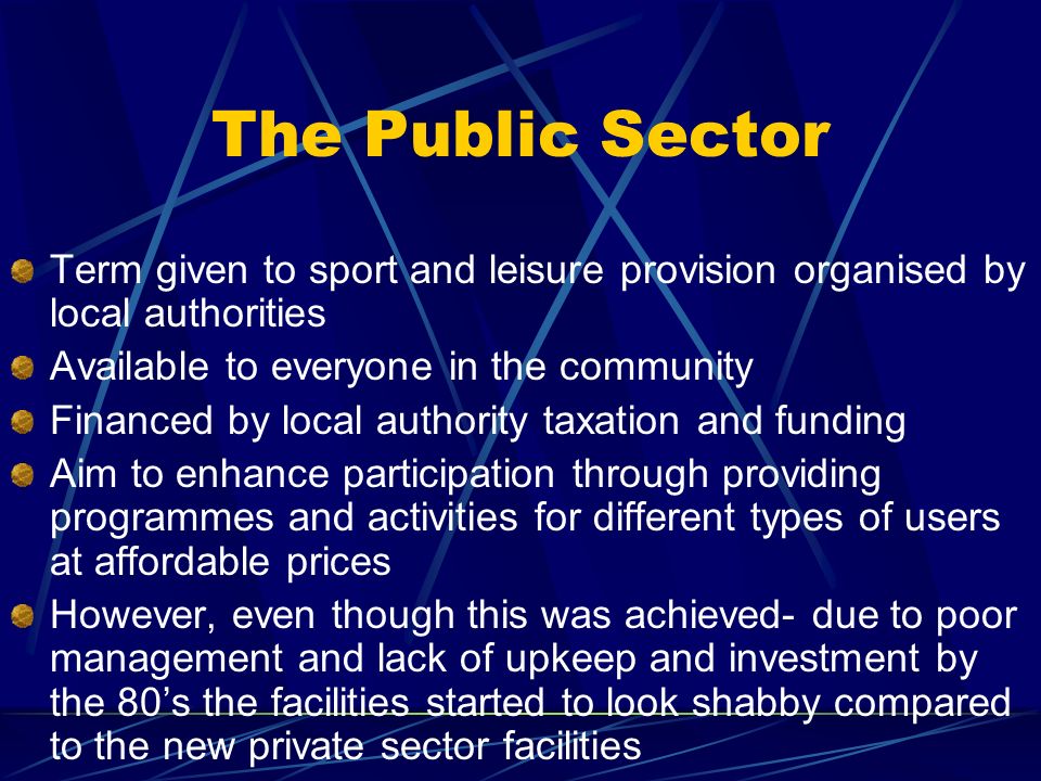 voluntary sector in sport and leisure