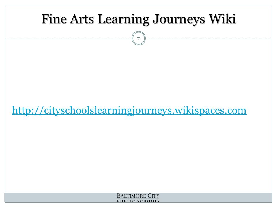 Fine Arts Learning Journeys Wiki 7