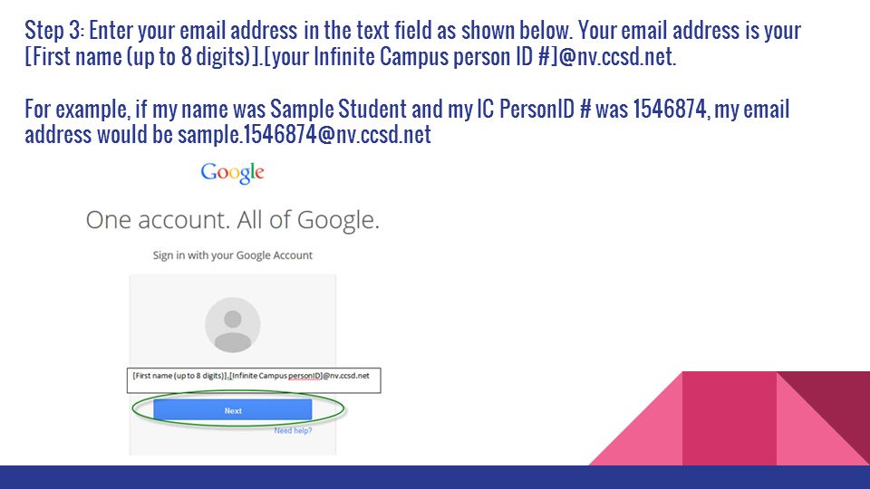 Step 3: Enter your  address in the text field as shown below.