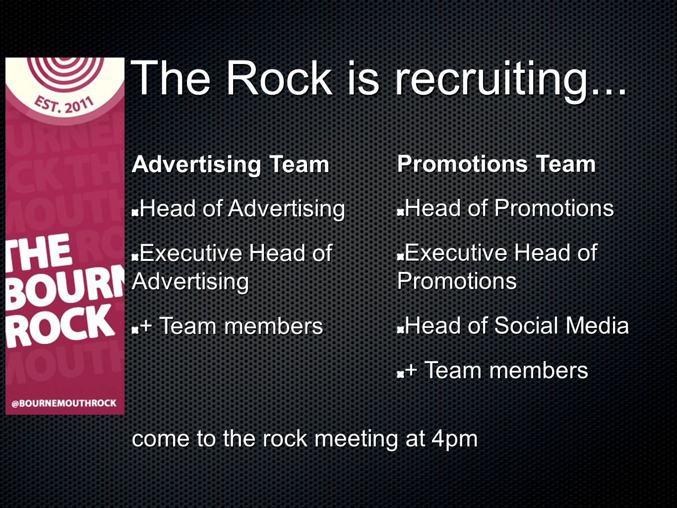 The Rock is recruiting...