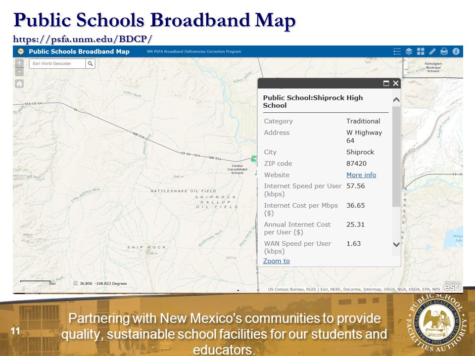 Partnering With New Mexico S Communities To Provide Quality Public Schools Broadband Map Partnering With New Mexico S Communities To Provide Quality Sustainable School