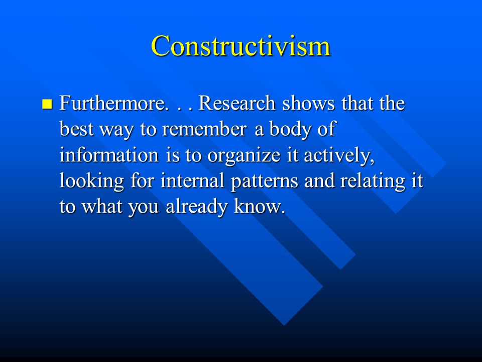 what is constructivism in research