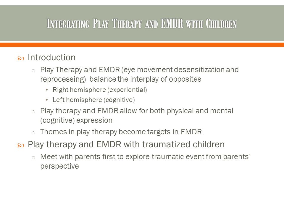 Introduction to play therapy