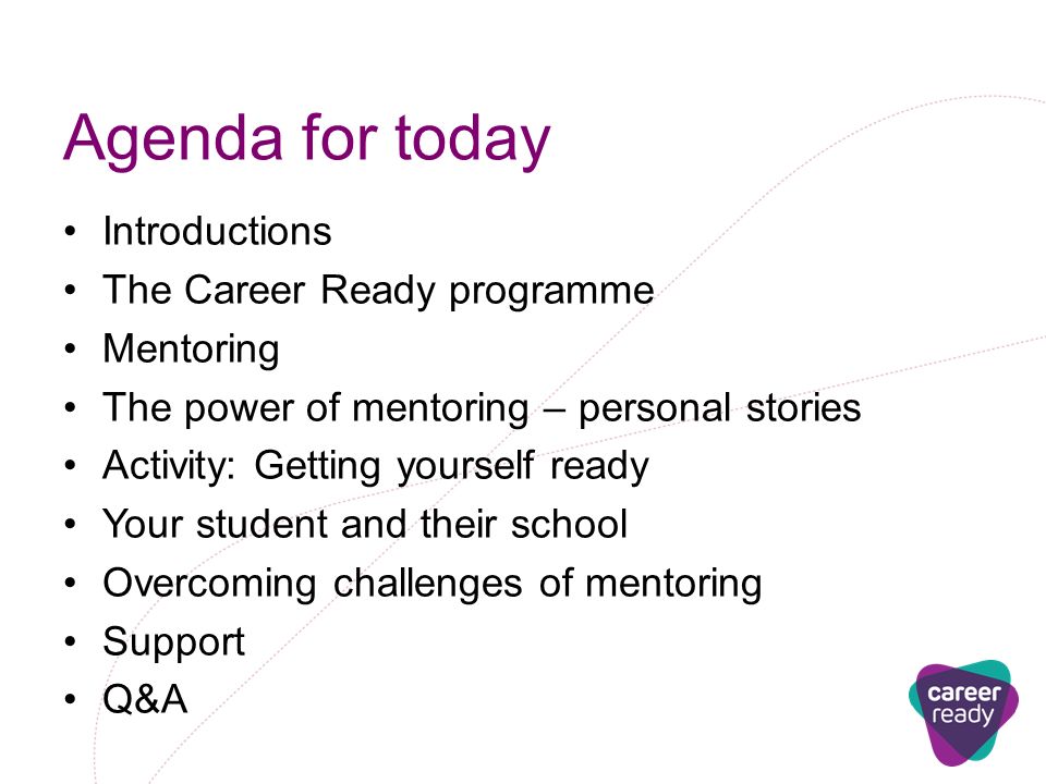Career Ready Mentor Briefing Be the mentor wish you had. - ppt download