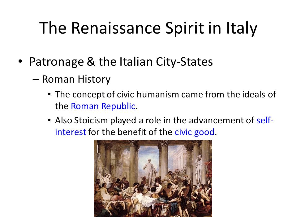 role of patronage in the italian renaissance