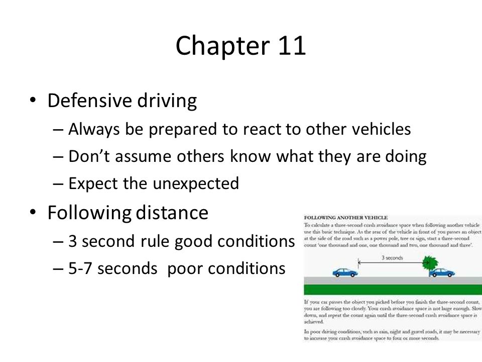 Second driving three rule 10 Most