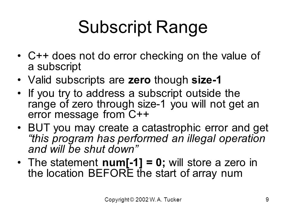 Copyright © 2002 W. A. Tucker1 Chapter 9 Lecture Notes Bill Tucker ...