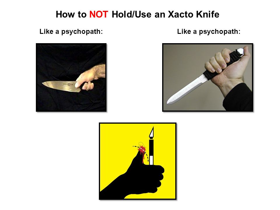 How to Use an Xacto Knife 
