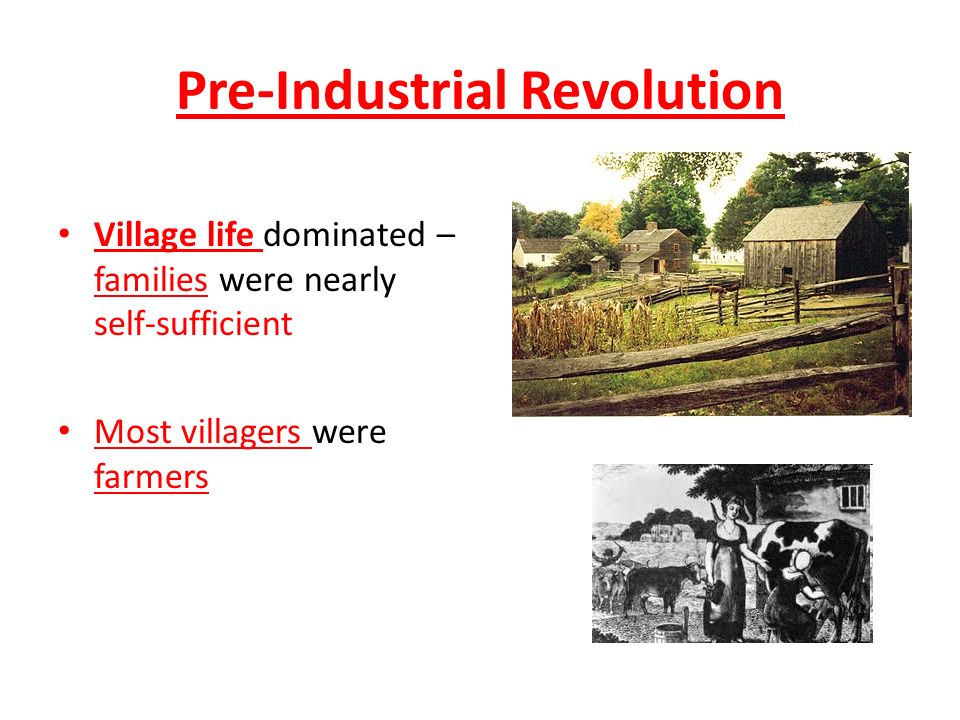 The Industrial Revolution Was A Shift From Cottage Industries To