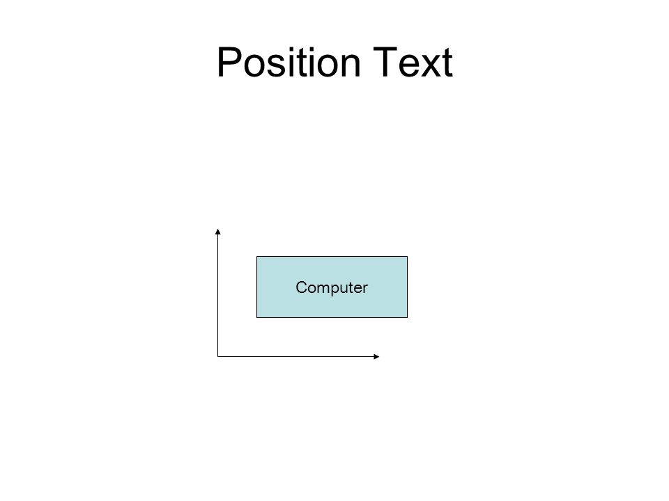 Position Text Computer
