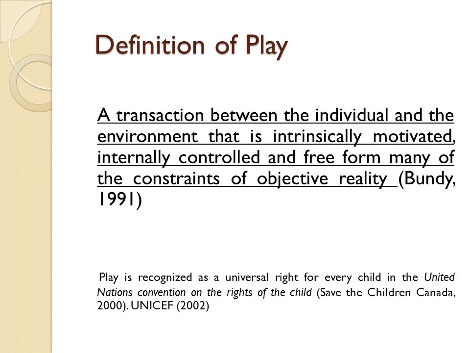 Definition & Meaning of Play