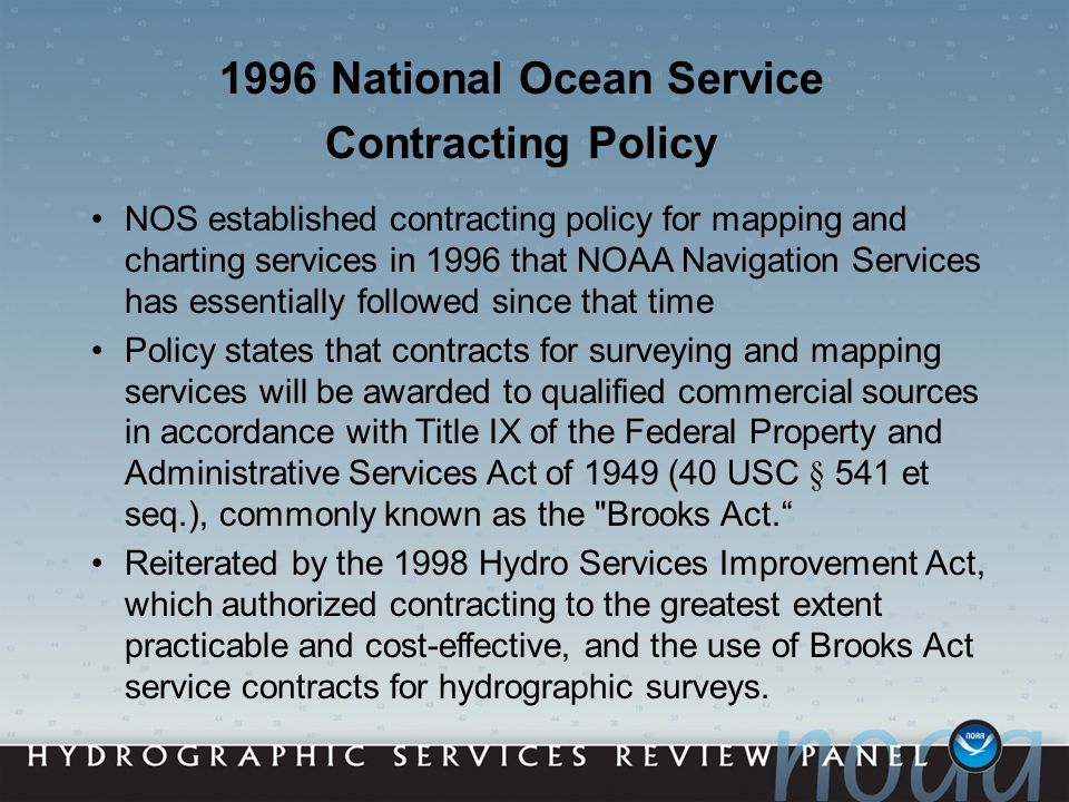 Hsrp Review Of Noaa S Mapping And Charting Contracting - 