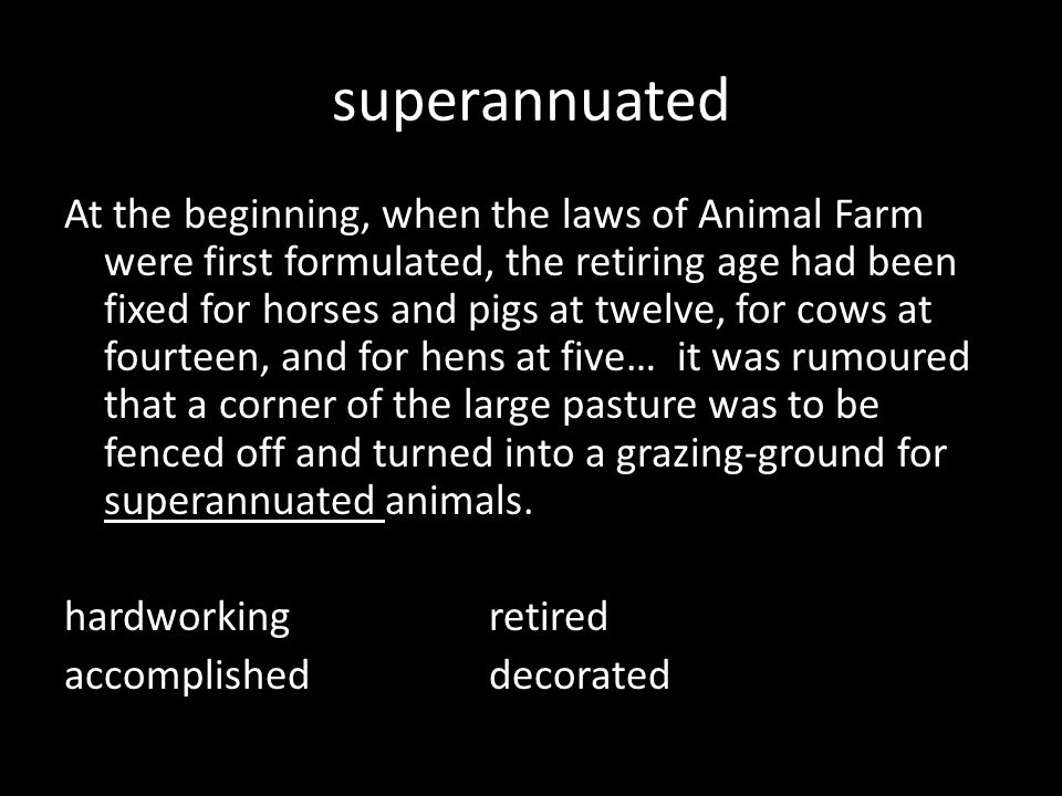 Animal Farm Vocabulary by Context Clues Chapters 7-10 Mrs Arguello English  I. - ppt download
