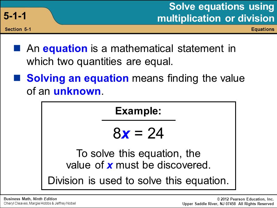 Chapter 5 – Equations Instructor: Dr.gehan Shanmuganathan. - Ppt Download