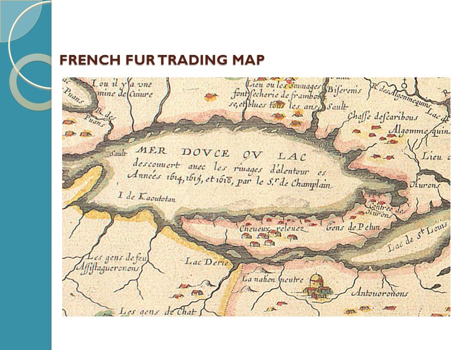 FRENCH FUR TRADING MAP