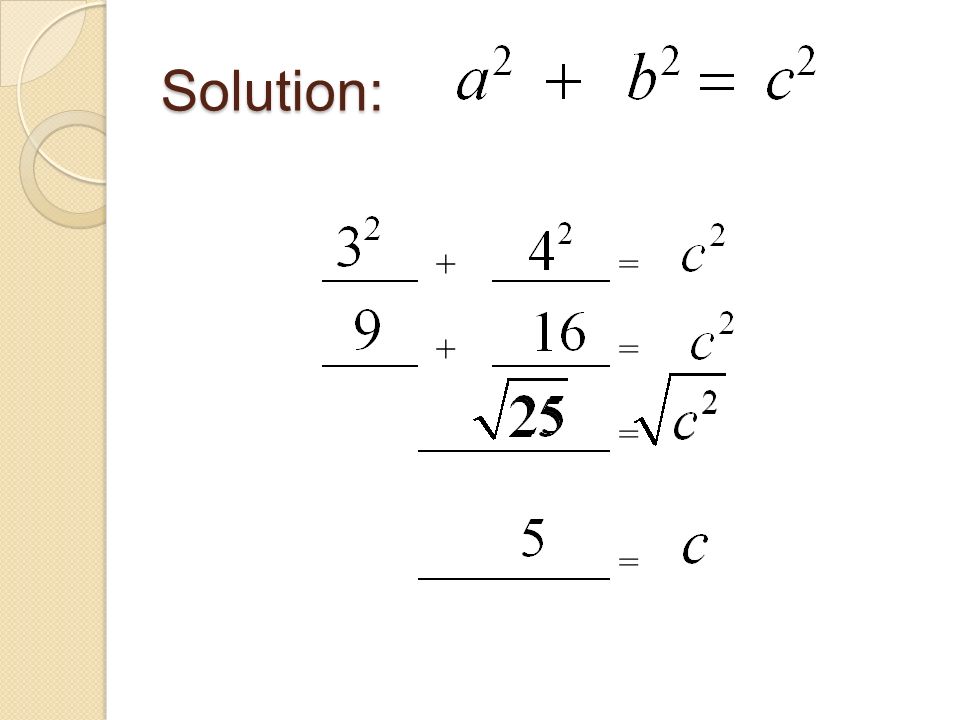 Solution: + = = =