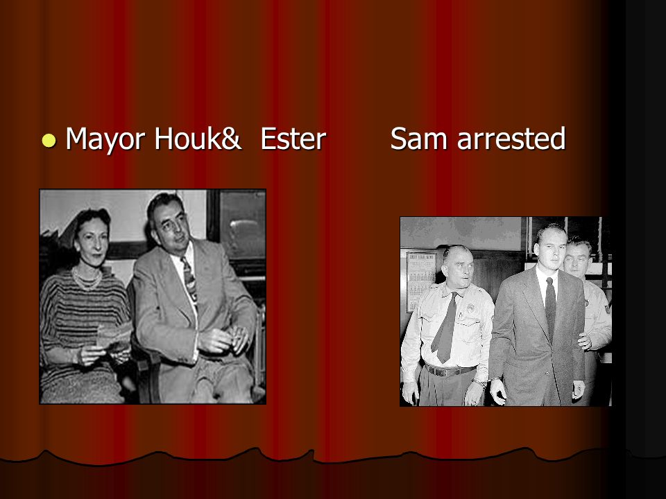 Mayor Houk& Ester Sam arrested Mayor Houk& Ester Sam arrested