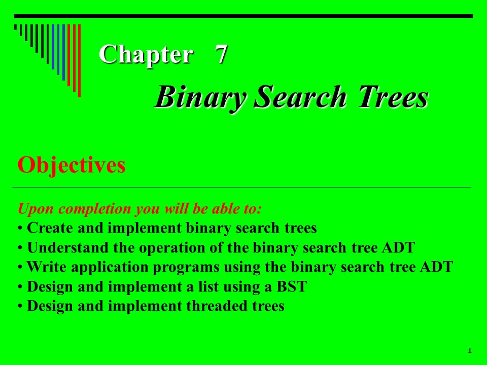 1 Chapter 7 Objectives Upon completion you will be able to: Create and ...