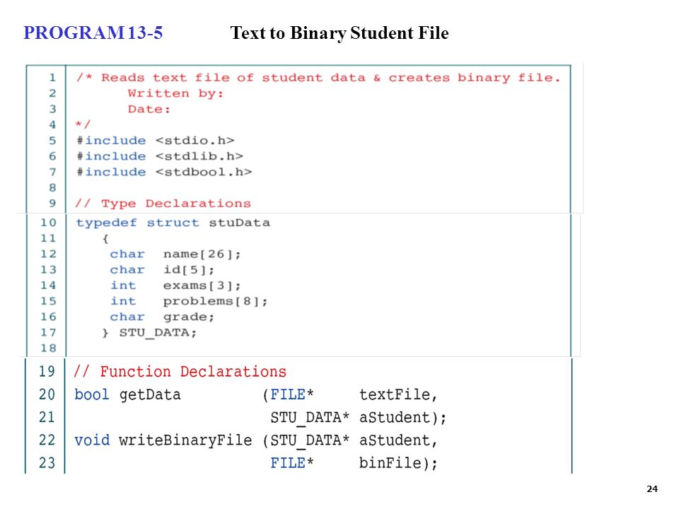 1 Objectives To understand the differences between text and binary ...