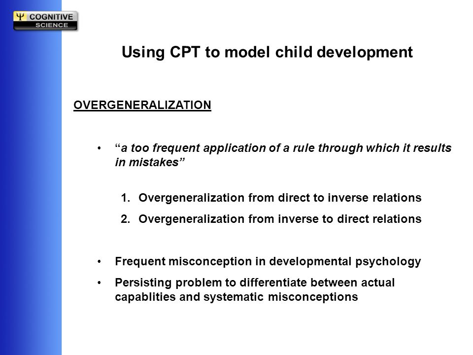 Using The Competence Performance Theory As A Tool For Modelling Child Development Michael D Kickmeier Rust Cognitive Science Section Department Of Psychology Ppt Download