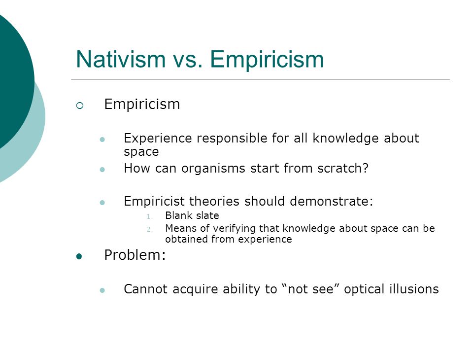 nativism vs empiricism