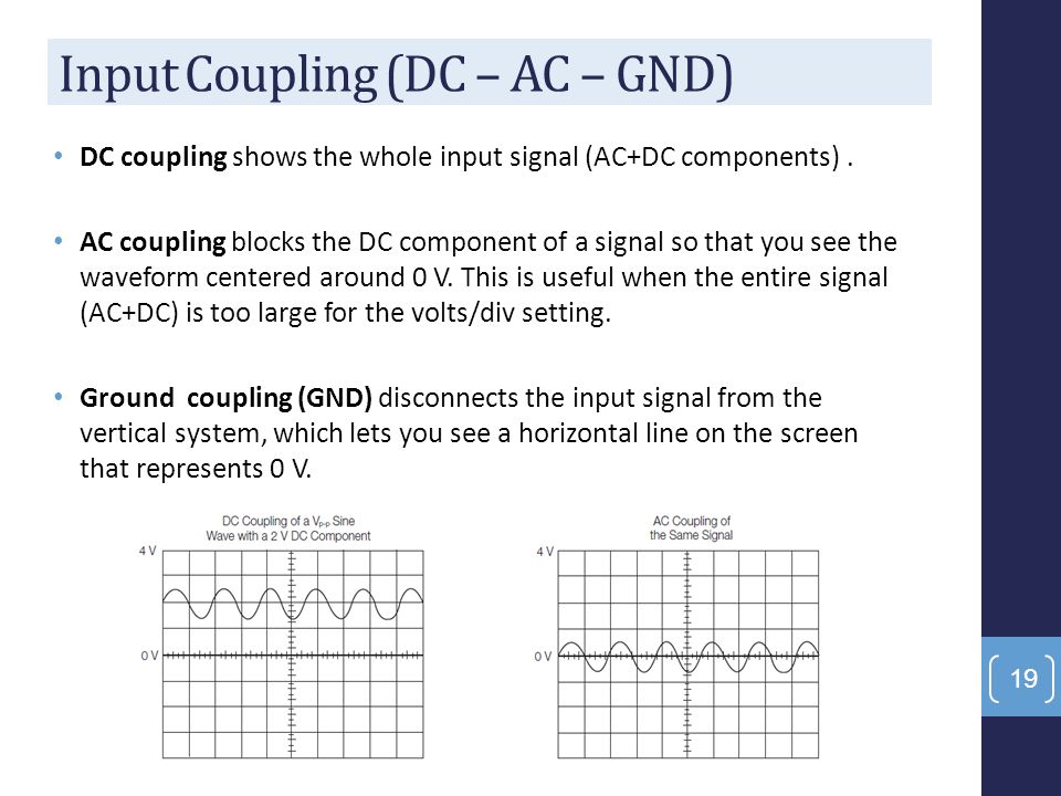 krølle meddelelse bandage Lecture 5: DMM & Oscilloscope 1. DMM can be used to measure: DC & AC  voltages – current - resistance - BJT (β test) - diode test - short circuit  test, - ppt download