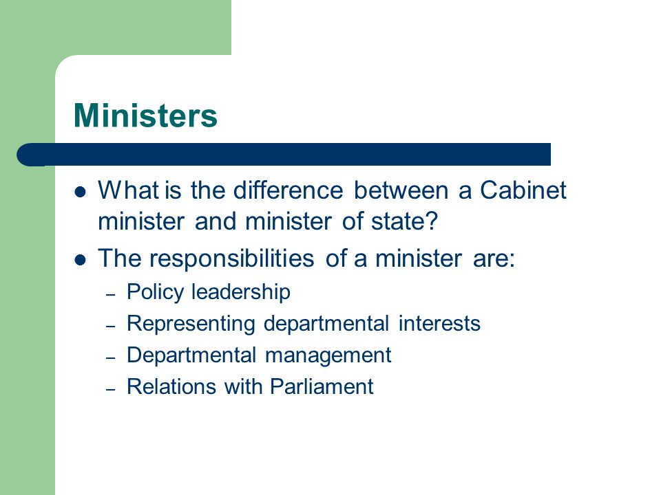 Ministers And The Civil Service Read And Precis Chapter 8 Of The