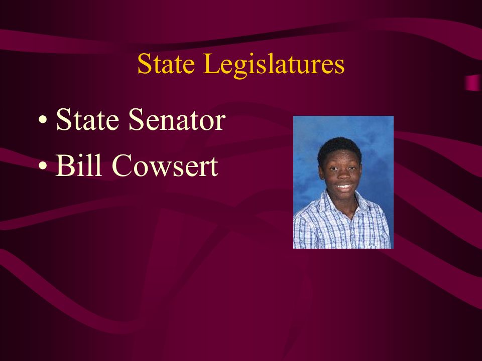 State Legislatures State Senator Bill Cowsert
