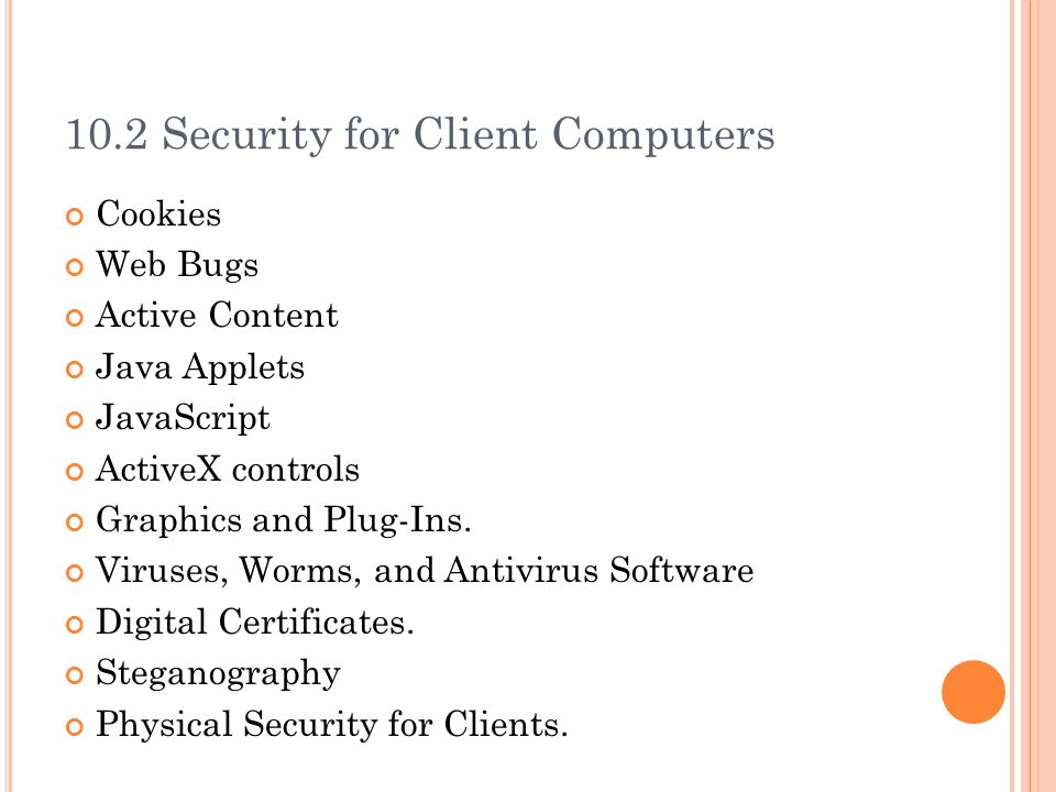 Part V Electronic Commerce Security Online Security Issues Overview  Managing Risk Computer Security Classifications. Security. - ppt download