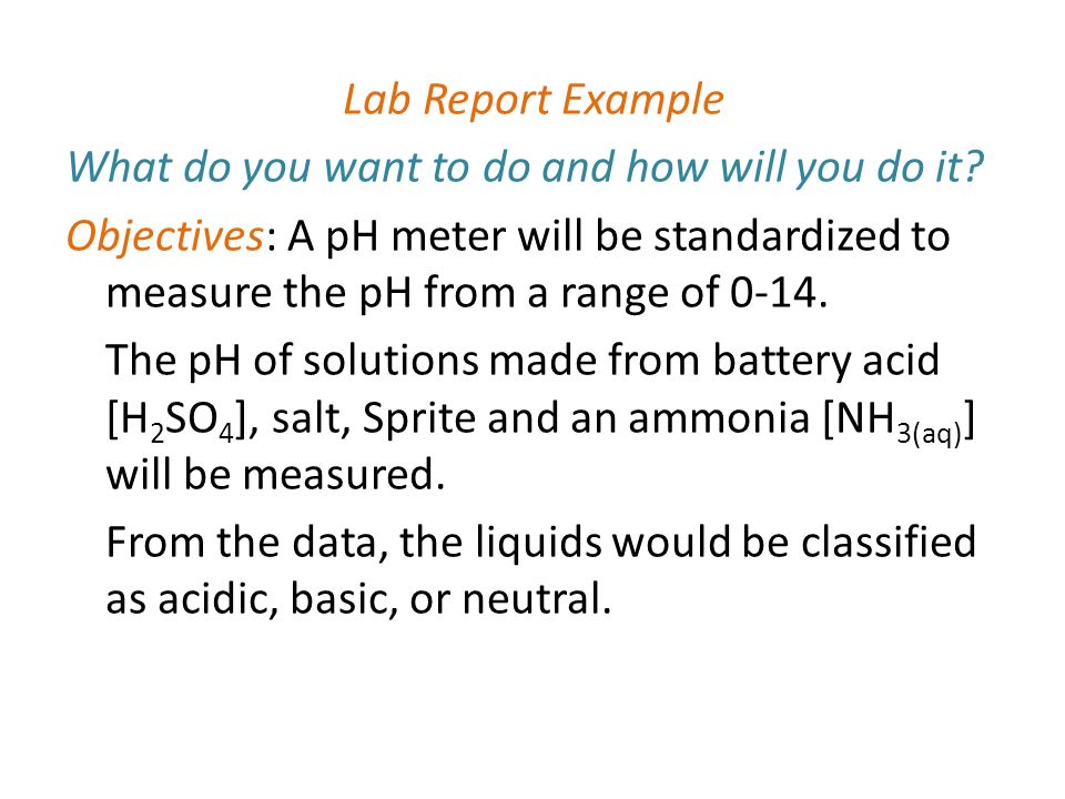 ph lab report