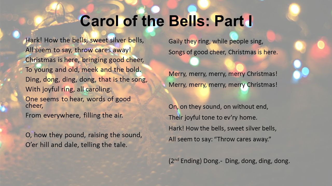 Viking Voices Christmas Lyrics Ding Dong Merrily On High Ding Dong Merrily On High In Heav N The Bells Are Ringing Ding Dong Verily The Sky Ppt Download