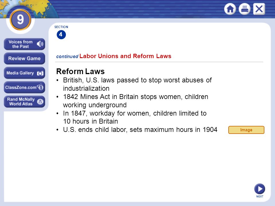 NEXT Reform Laws British, U.S.