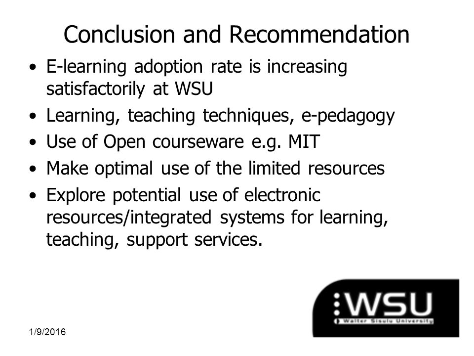 Assessing The Impact Of The E Learning Strategy Implementation At